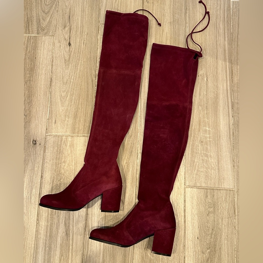 Stuart Weitzman OTK Tieland Boots sz 7